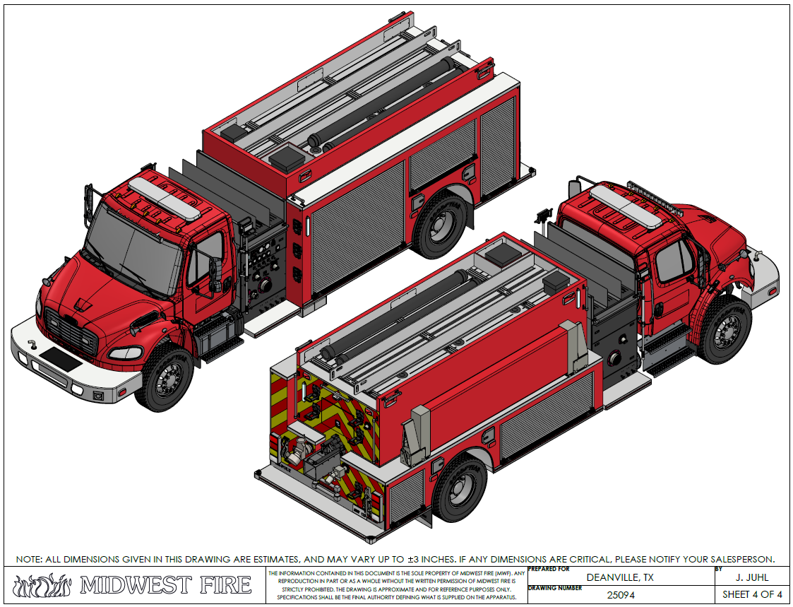 Tanker Pumper for Deanville Volunteer Fire Department, Deanville, TX
