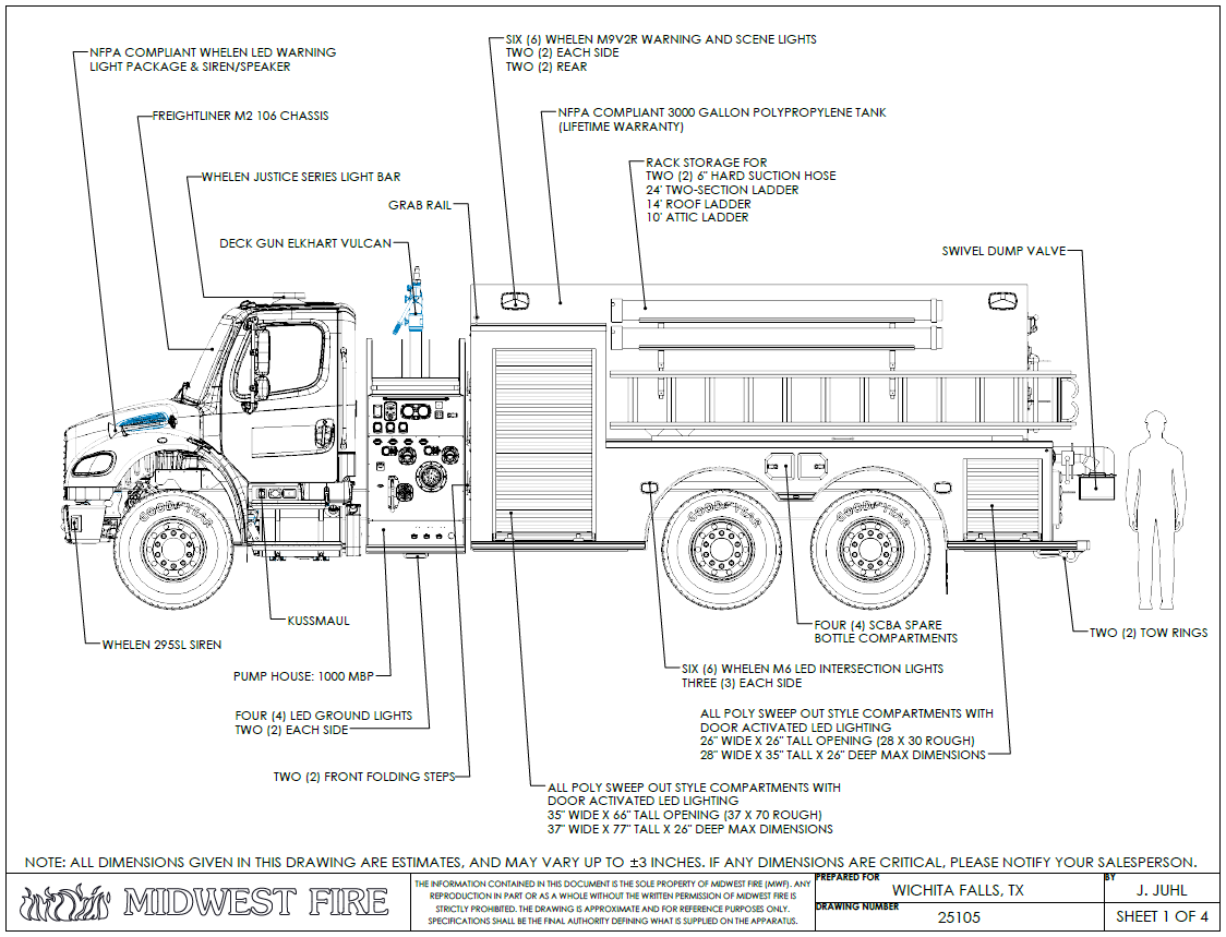 Build photo — Tanker Pumper for Lakeside City Volunteer Fire Department, Wichita Falls, TX