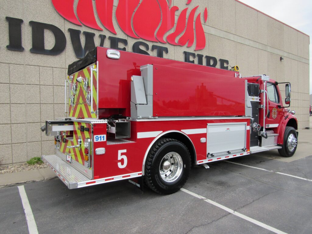 Delivery photo — Tanker Pumper for City of Barrett Fire Department, Barrett, MN