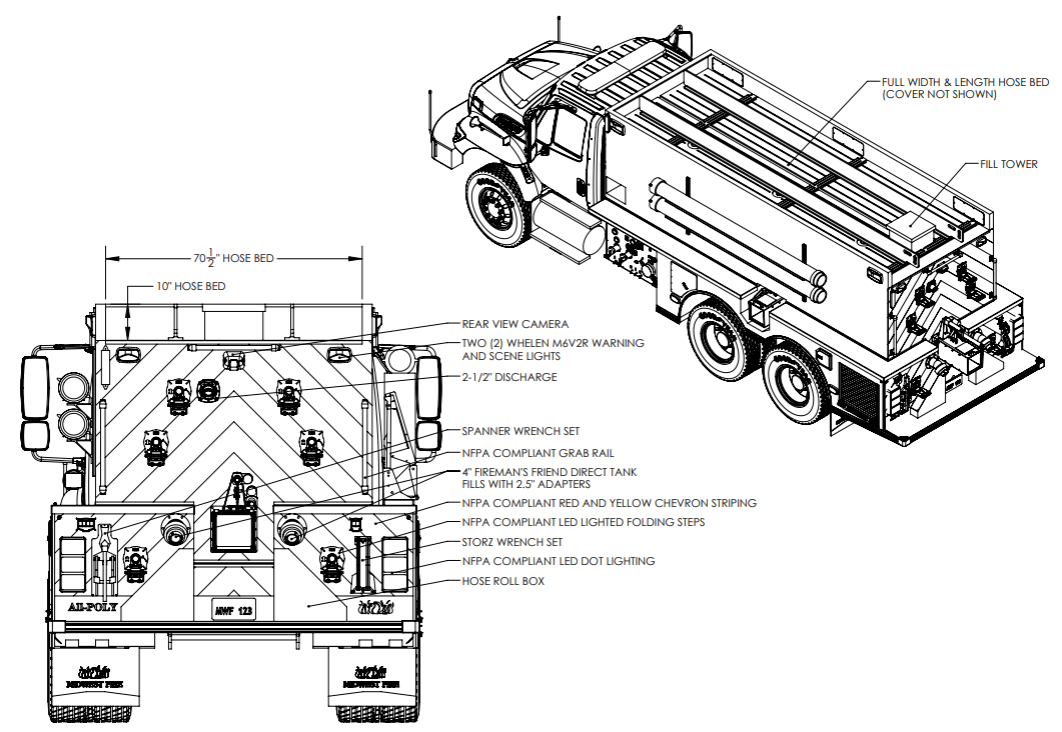 Build photo — Tanker for White Mills Fire & EMS, White Mills, PA