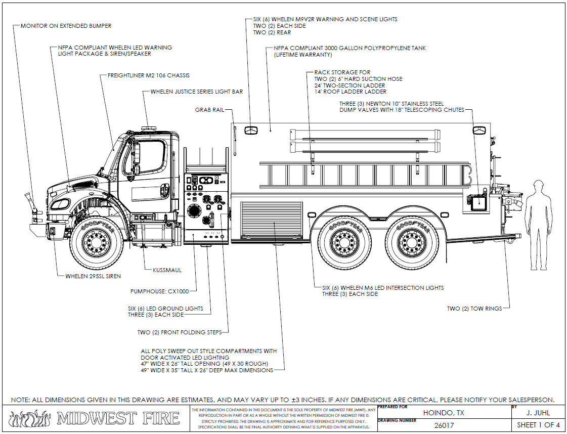 Build photo — Tanker Pumper for Medina County Emergency Services District #6, Hondo, TX