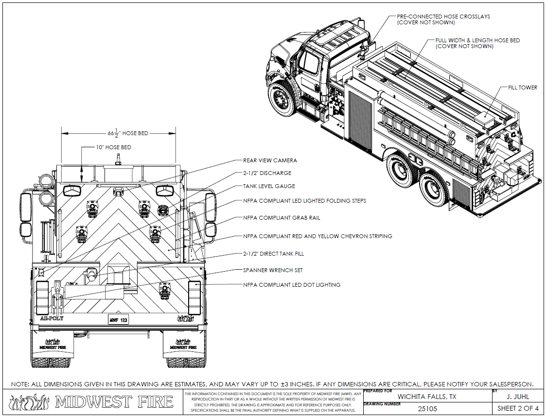 Build photo — Tanker Pumper for Lakeside City Volunteer Fire Department, Wichita Falls, TX