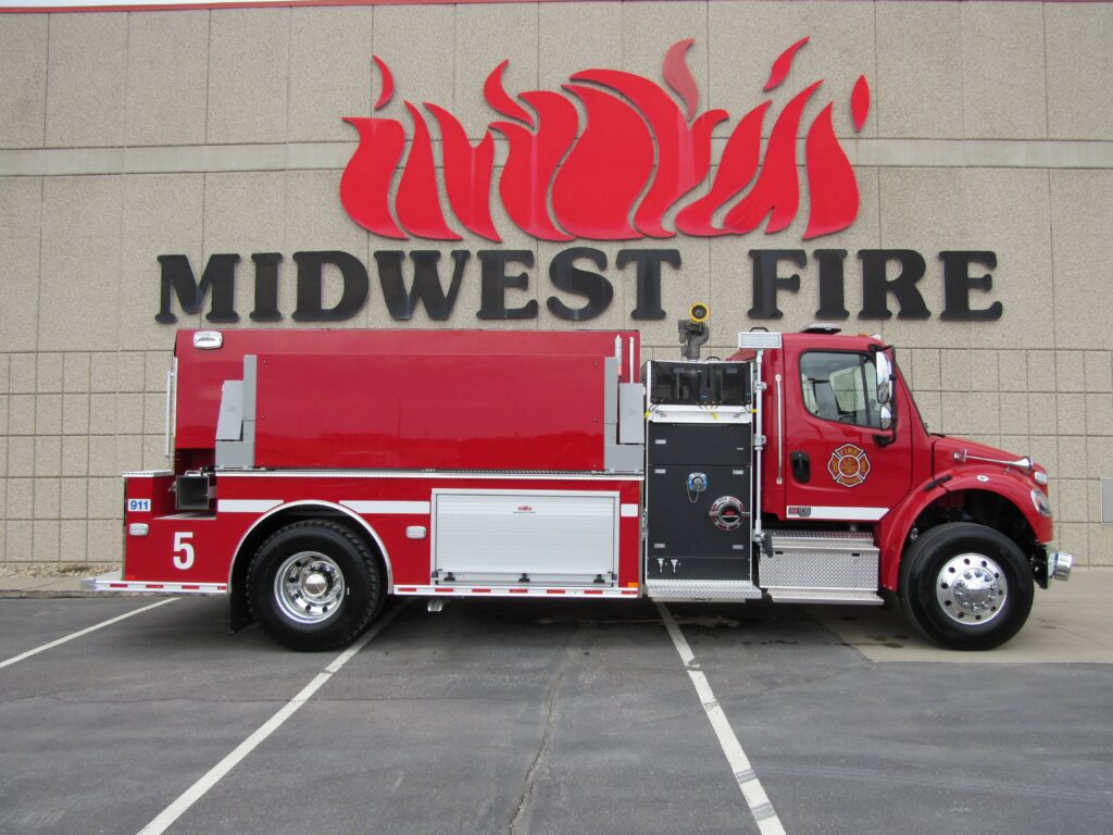 Delivery photo — Tanker Pumper for City of Barrett Fire Department, Barrett, MN