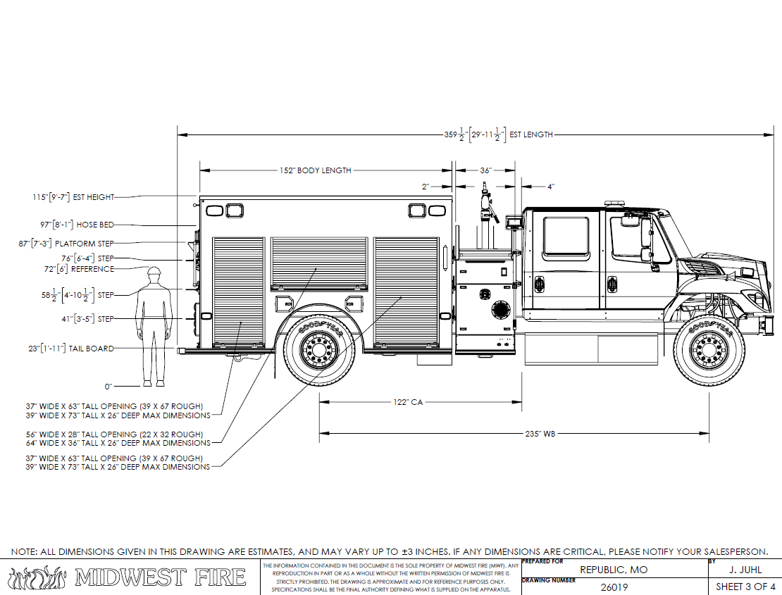 Build photo — Pumper for West Republic Fire Protection District, Republic, MO