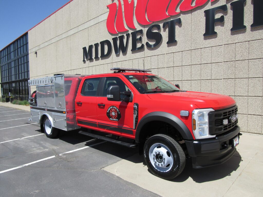 Delivery photo — Brush Truck for North Lincoln Fire & Rescue #1, Lincoln City, OR
