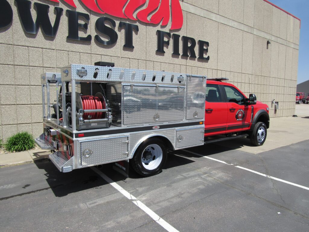 Delivery photo — Brush Truck for North Lincoln Fire & Rescue #1, Lincoln City, OR