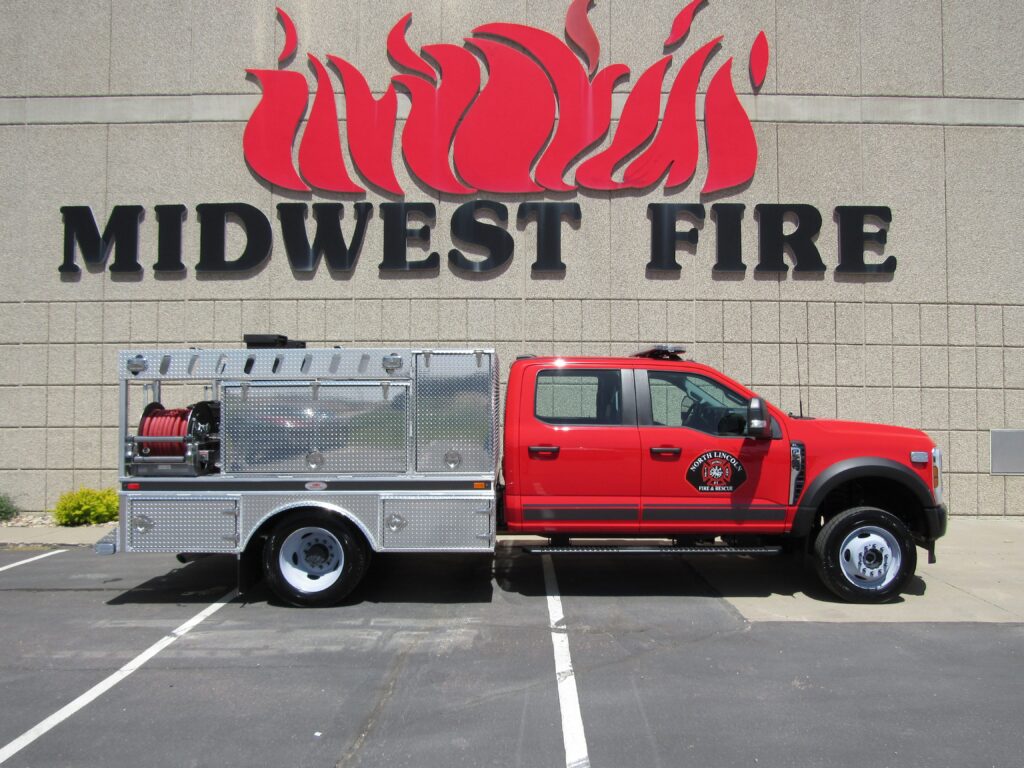 Delivery photo — Brush Truck for North Lincoln Fire & Rescue #1, Lincoln City, OR