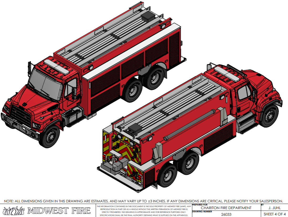 Tanker for Chariton Fire Department, Chariton, IA