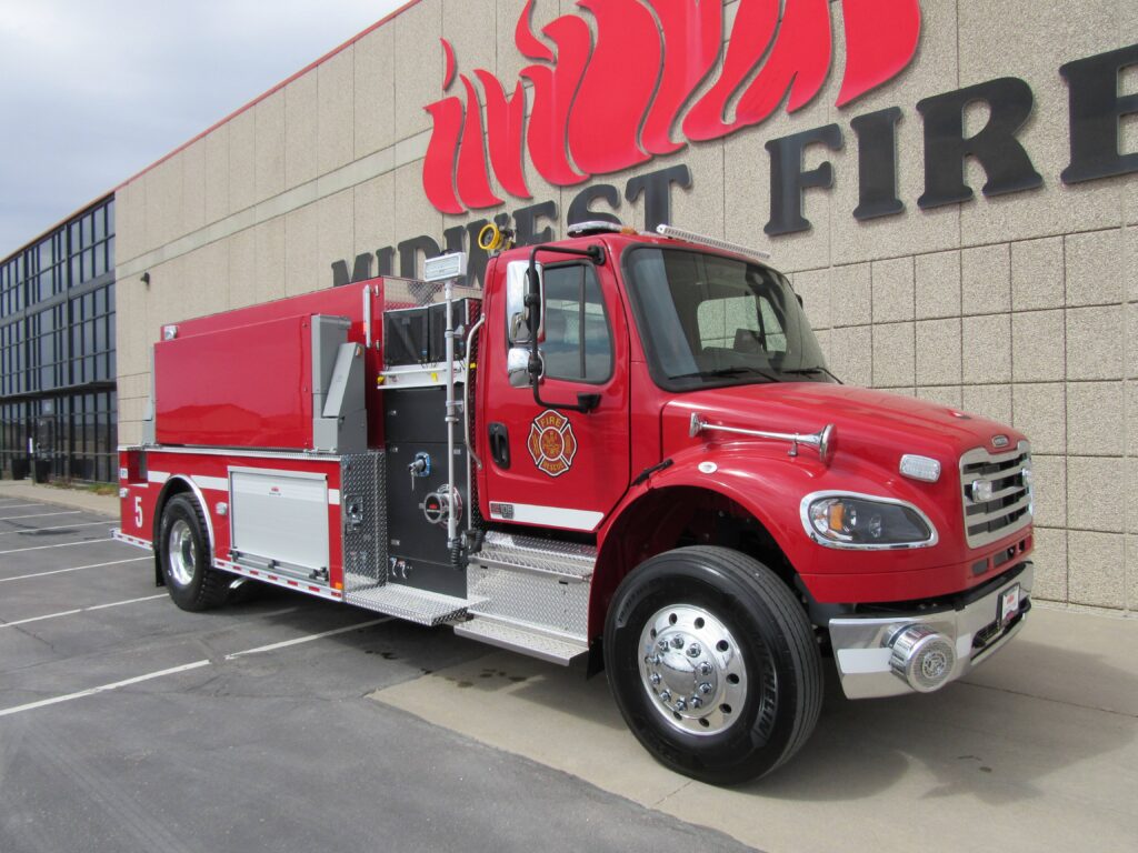 Delivery photo — Tanker Pumper for City of Barrett Fire Department, Barrett, MN