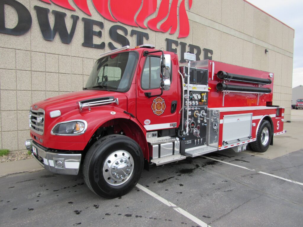Delivery photo — Tanker Pumper for City of Barrett Fire Department, Barrett, MN