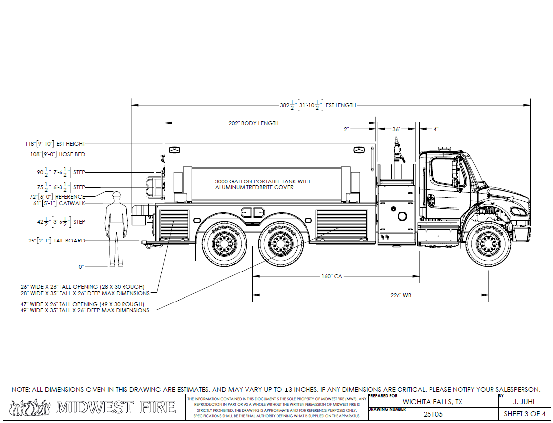 Build photo — Tanker Pumper for Lakeside City Volunteer Fire Department, Wichita Falls, TX
