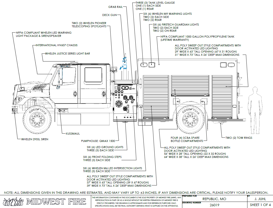 Build photo — Pumper for West Republic Fire Protection District, Republic, MO